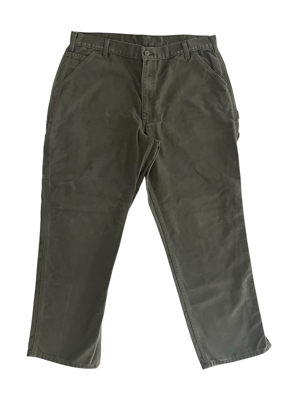 Carhartt Carpenter Pants 40x32 Moss Green Loose Fit Duck Canvas B11 Gorpcore